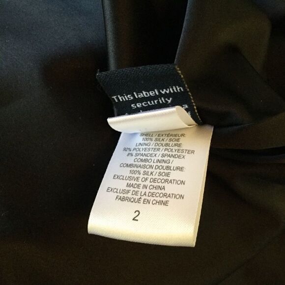 Diane von Furstenberg Delancy Black Silk Chiffon Strapless Dress - Picture 8 of 8